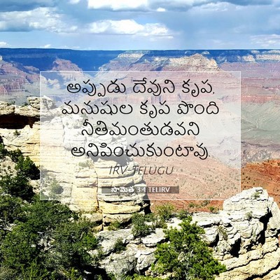 Picture 07 - సామెత 3:4 TELIRV - అప్పుడు దేవుని - Bible Verse Picture