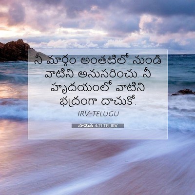 Picture 07 - సామెత 4:21 TELIRV - నీ మార్గం అంతటిలో - Bible Verse Picture