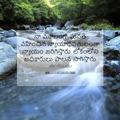 Picture 07 - సామెత 8:16 TELIRV - నా మూలంగా ఘనత - Bible Verse Picture