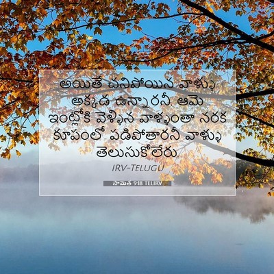 Picture 07 - సామెత 9:18 TELIRV - అయితే చనిపోయిన - Bible Verse Picture