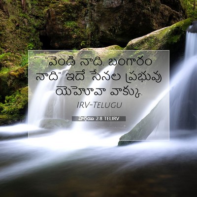 Picture 07 - హగ్గయి 2:8 TELIRV - “వెండి నాది. - Bible Verse Picture