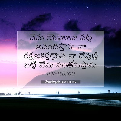 Picture 07 - హబక్కూకు 3:18 TELIRV - నేను యెహోవా పట్ల - Bible Verse Picture