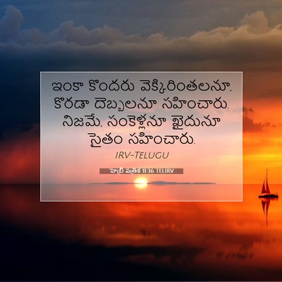 Picture 07 - హెబ్రీ పత్రిక 11:36 TELIRV - ఇంకా కొందరు - Bible Verse Picture