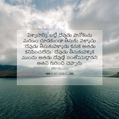 Picture 07 - హెబ్రీ పత్రిక 11:5 TELIRV - విశ్వాసాన్ని - Bible Verse Picture