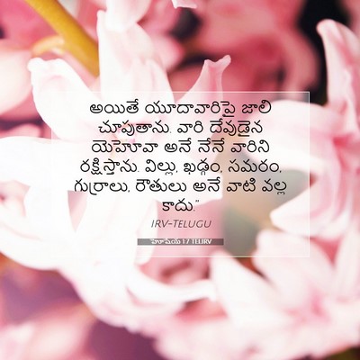 Picture 07 - హోషేయ 1:7 TELIRV - అయితే యూదావారిపై - Bible Verse Picture