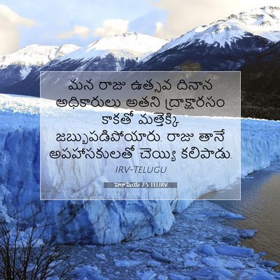 Picture 07 - హోషేయ 7:5 TELIRV - మన రాజు ఉత్సవ - Bible Verse Picture