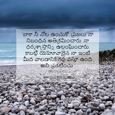 Picture 07 - హోషేయ 8:1 TELIRV - “బాకా నీ నోట - Bible Verse Picture
