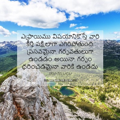 Picture 07 - హోషేయ 9:11 TELIRV - ఎఫ్రాయిము - Bible Verse Picture