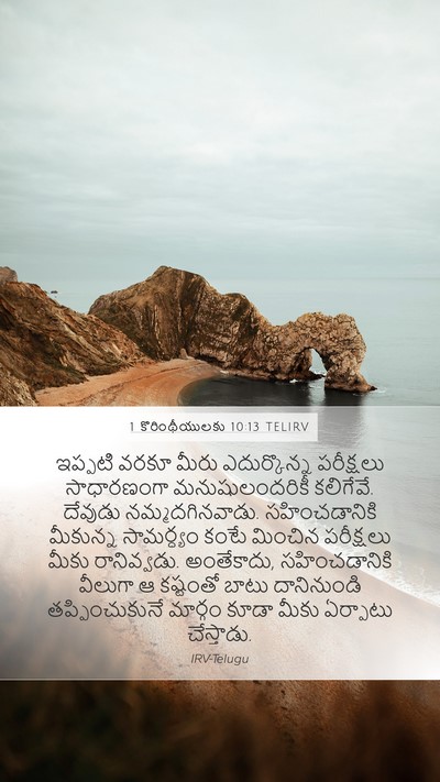 1 కొరింథీయులకు 10:13 TELIRV Bible Verse Image