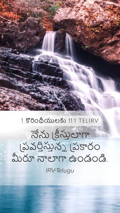 1 కొరింథీయులకు 11:1 TELIRV Bible Verse Image