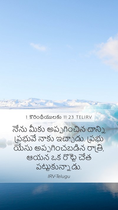 1 కొరింథీయులకు 11:23 TELIRV Bible Verse Image