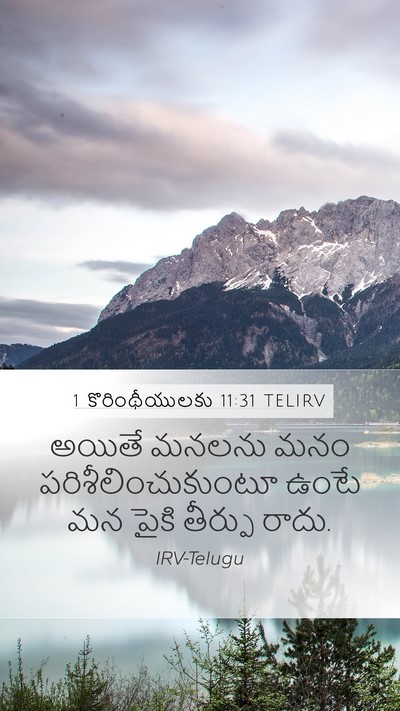 1 కొరింథీయులకు 11:31 TELIRV Bible Verse Image