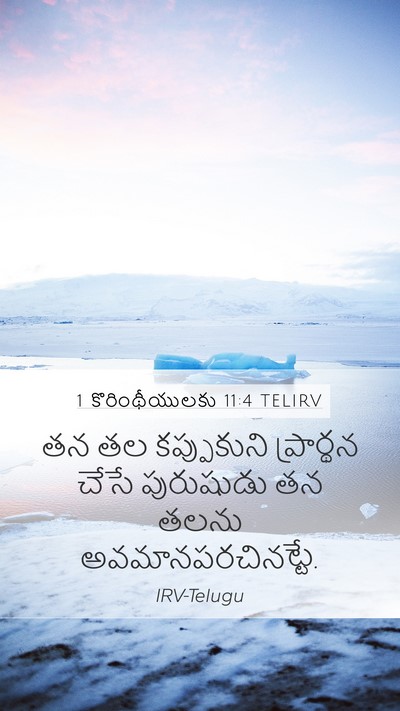 1 కొరింథీయులకు 11:4 TELIRV Bible Verse Image