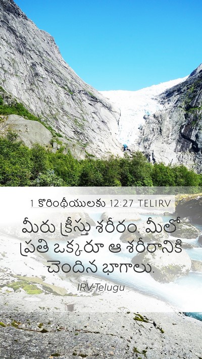 1 కొరింథీయులకు 12:27 TELIRV Bible Verse Image