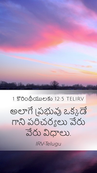 1 కొరింథీయులకు 12:5 TELIRV Bible Verse Image