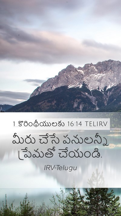 1 కొరింథీయులకు 16:14 TELIRV Bible Verse Image