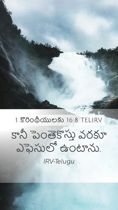 1 కొరింథీయులకు 16:8 TELIRV Bible Verse Image