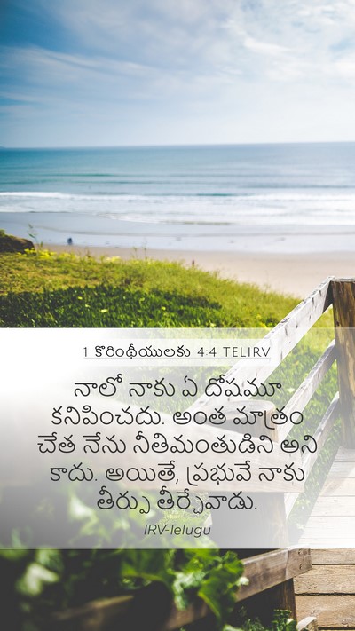 1 కొరింథీయులకు 4:4 TELIRV Bible Verse Image