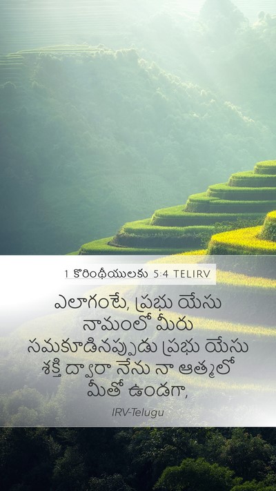 1 కొరింథీయులకు 5:4 TELIRV Bible Verse Image
