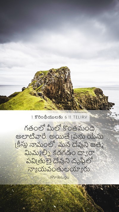 1 కొరింథీయులకు 6:11 TELIRV Bible Verse Image