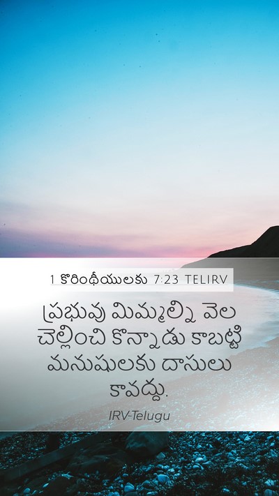 1 కొరింథీయులకు 7:23 TELIRV Bible Verse Image