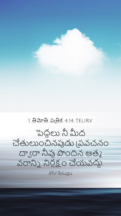 1 తిమోతి పత్రిక 4:14 TELIRV Bible Verse Image