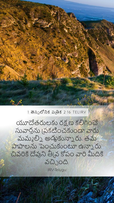 1 తెస్సలోనిక పత్రిక 2:16 TELIRV Bible Verse Image