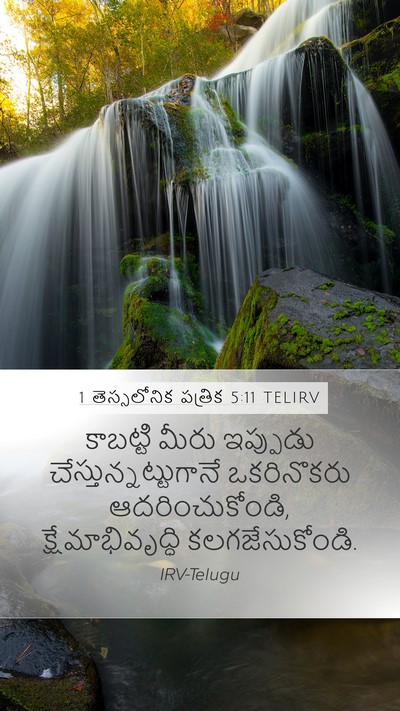 1 తెస్సలోనిక పత్రిక 5:11 TELIRV Bible Verse Image