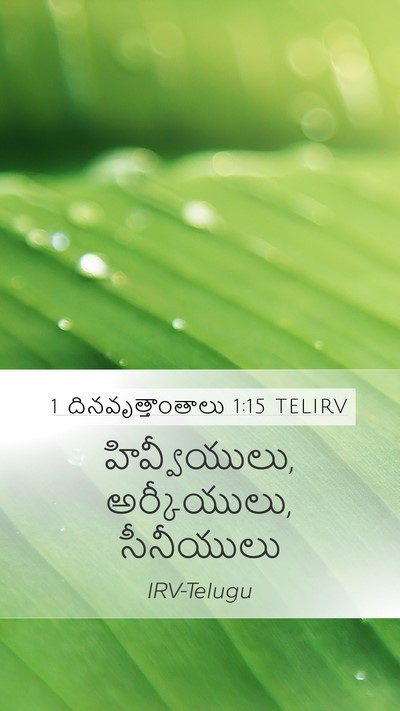 1 దినవృత్తాంతాలు 1:15 TELIRV Mobile Phone Wallpaper - హివ్వీయులు, - Mobile Bible Verse Wallpaper