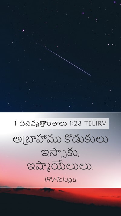 1 దినవృత్తాంతాలు 1:28 TELIRV Bible Verse Image
