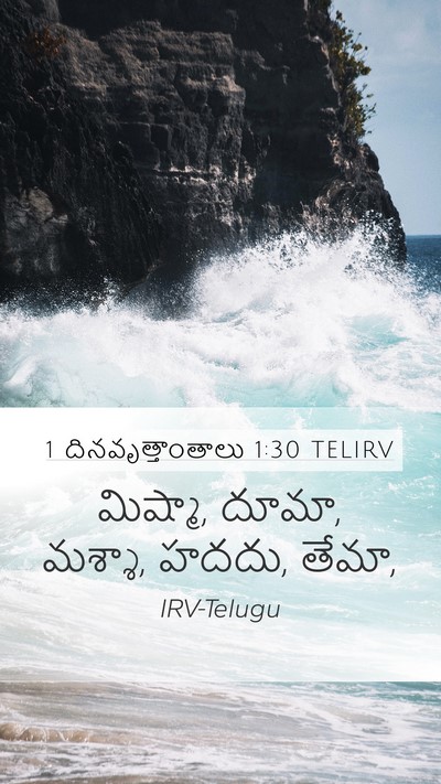1 దినవృత్తాంతాలు 1:30 TELIRV Bible Verse Image