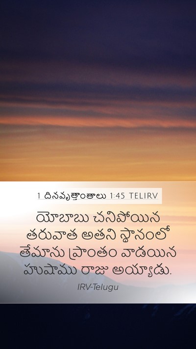 1 దినవృత్తాంతాలు 1:45 TELIRV Bible Verse Image