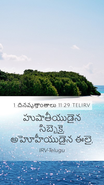 1 దినవృత్తాంతాలు 11:29 TELIRV Bible Verse Image