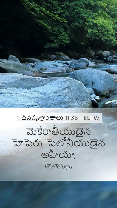 1 దినవృత్తాంతాలు 11:36 TELIRV Mobile Phone Wallpaper - మెకేరాతీయుడైన - Mobile Bible Verse Wallpaper