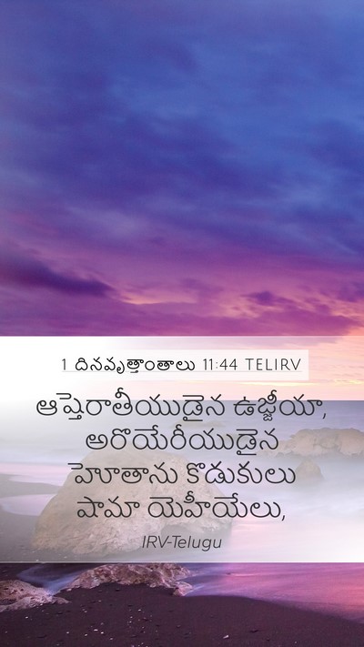 1 దినవృత్తాంతాలు 11:44 TELIRV Mobile Phone Wallpaper - ఆష్తెరాతీయుడైన - Mobile Bible Verse Wallpaper