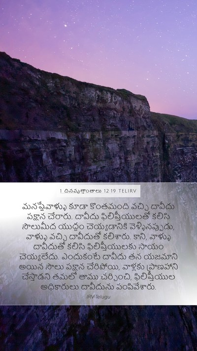 1 దినవృత్తాంతాలు 12:19 TELIRV Bible Verse Image