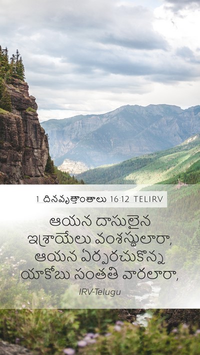 1 దినవృత్తాంతాలు 16:12 TELIRV Bible Verse Image