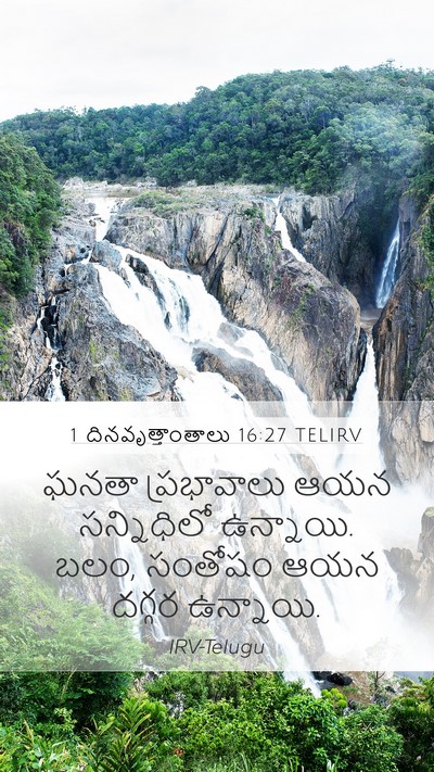 1 దినవృత్తాంతాలు 16:27 TELIRV Bible Verse Image