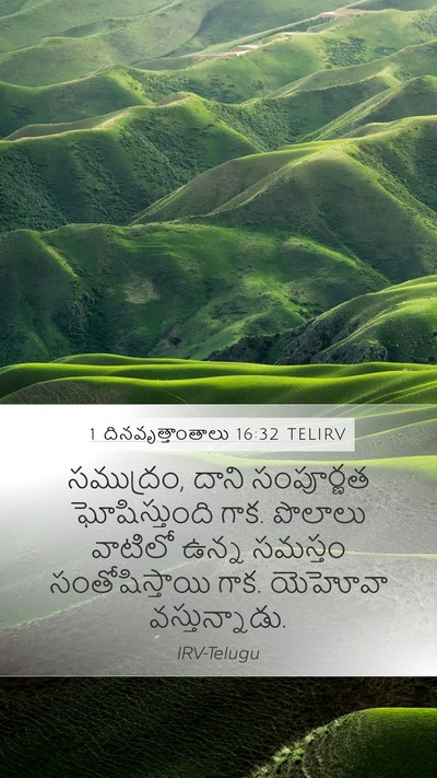 1 దినవృత్తాంతాలు 16:32 TELIRV Bible Verse Image