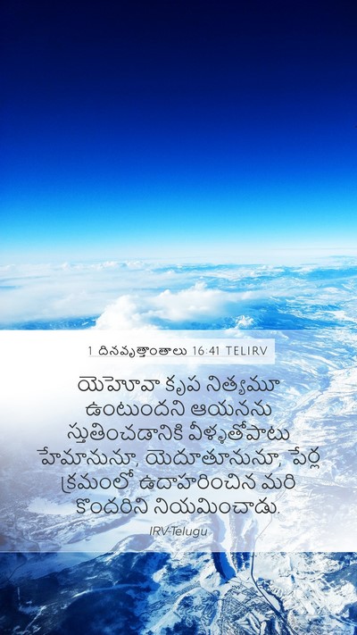 1 దినవృత్తాంతాలు 16:41 TELIRV Bible Verse Image