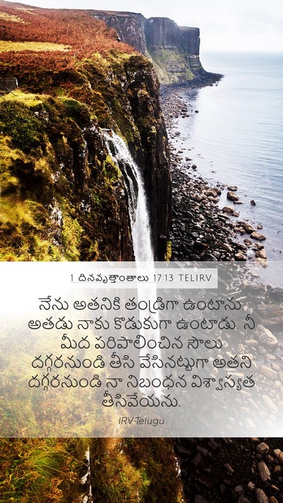 1 దినవృత్తాంతాలు 17:13 TELIRV Bible Verse Image