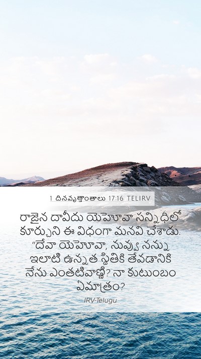 1 దినవృత్తాంతాలు 17:16 TELIRV Bible Verse Image