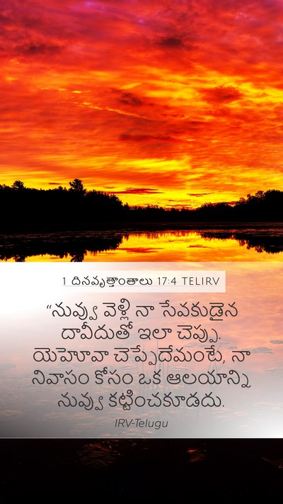 1 దినవృత్తాంతాలు 17:4 TELIRV Bible Verse Image