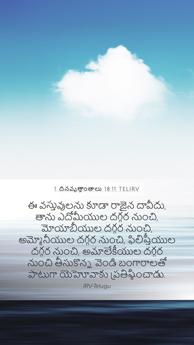 1 దినవృత్తాంతాలు 18:11 TELIRV Bible Verse Image