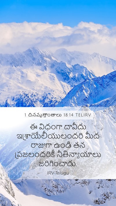 1 దినవృత్తాంతాలు 18:14 TELIRV Bible Verse Image