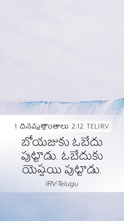 1 దినవృత్తాంతాలు 2:12 TELIRV Mobile Phone Wallpaper - బోయజుకు ఓబేదు - Mobile Bible Verse Wallpaper