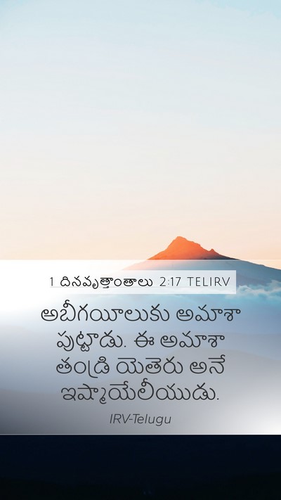 1 దినవృత్తాంతాలు 2:17 TELIRV Bible Verse Image