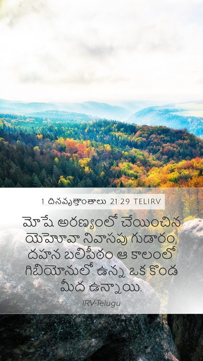 1 దినవృత్తాంతాలు 21:29 TELIRV Bible Verse Image