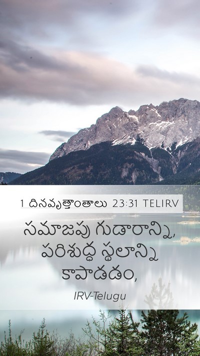 1 దినవృత్తాంతాలు 23:31 TELIRV Bible Verse Image