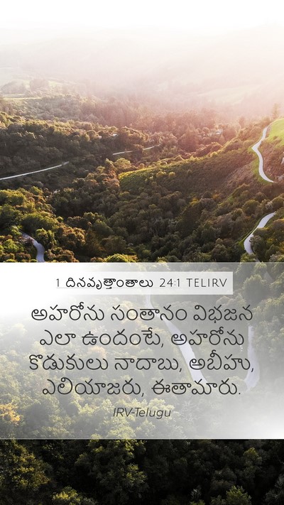 1 దినవృత్తాంతాలు 24:1 TELIRV Bible Verse Image